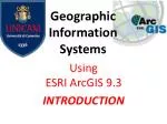 Geographic Information Systems - slide 1