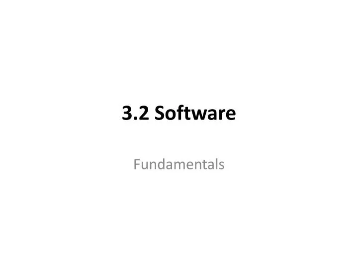 3 2 software