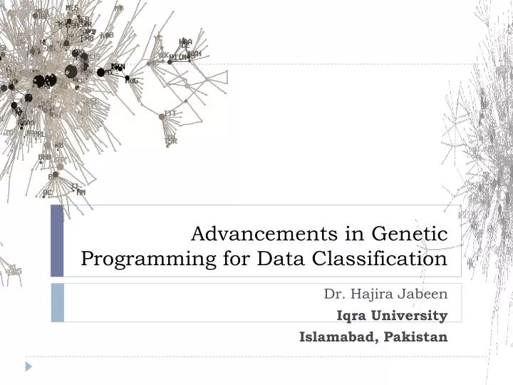 advancements in genetic programming for data classification