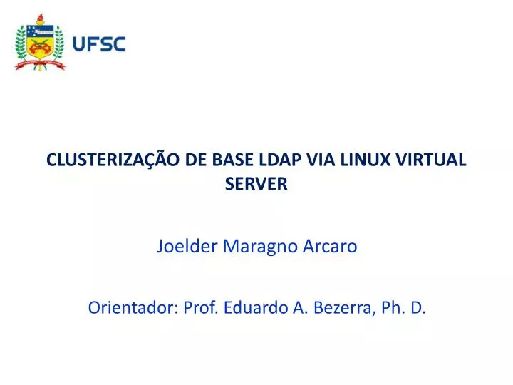 clusteriza o de base ldap via linux virtual server