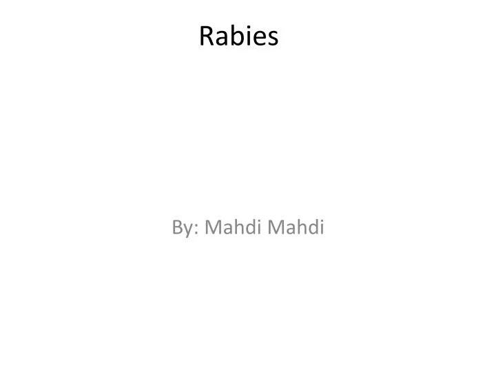 rabies