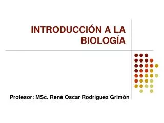 introducci n a la biolog a
