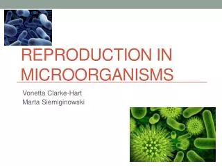 Reproduction in Microorganisms