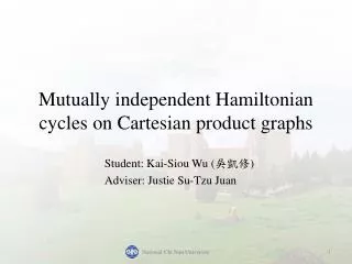 Mutually independent Hamiltonian cycles on Cartesian product graphs