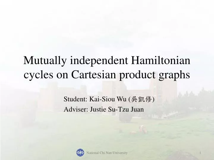mutually independent hamiltonian cycles on cartesian product graphs
