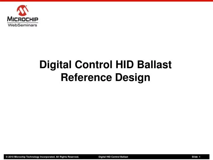 digital control hid ballast reference design