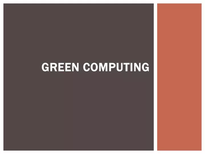 green computing