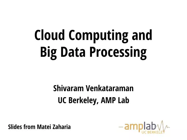 cloud computing and big data processing