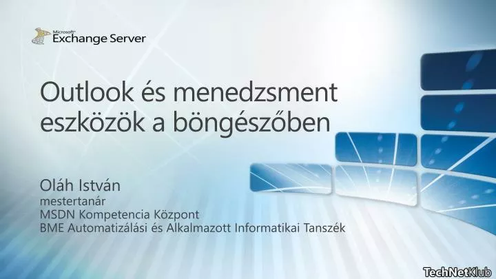 outlook s menedzsment eszk z k a b ng sz ben