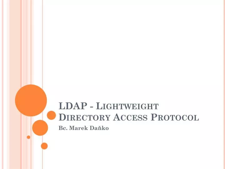 ldap lightweight directory access protocol