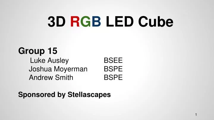 3d r g b led cube