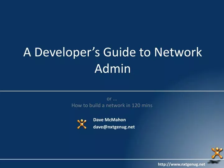 a developer s guide to network admin