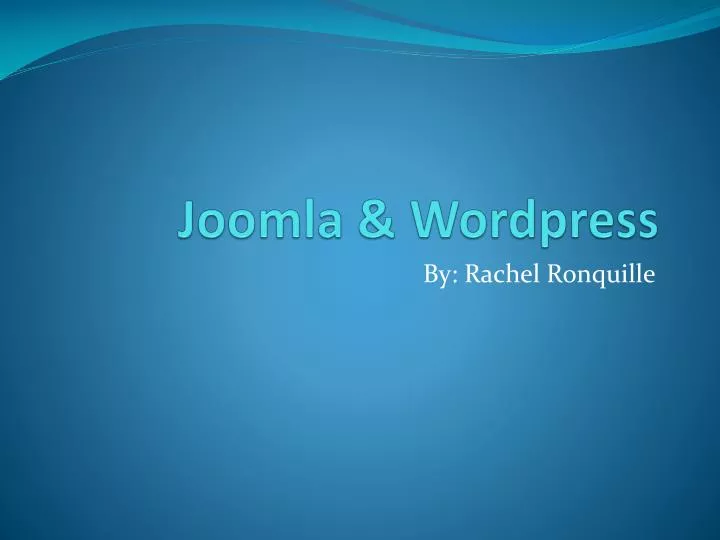 joomla wordpress