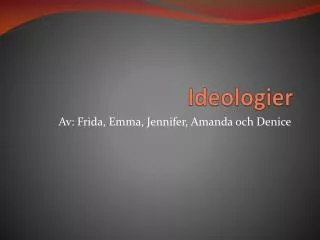 ideologier
