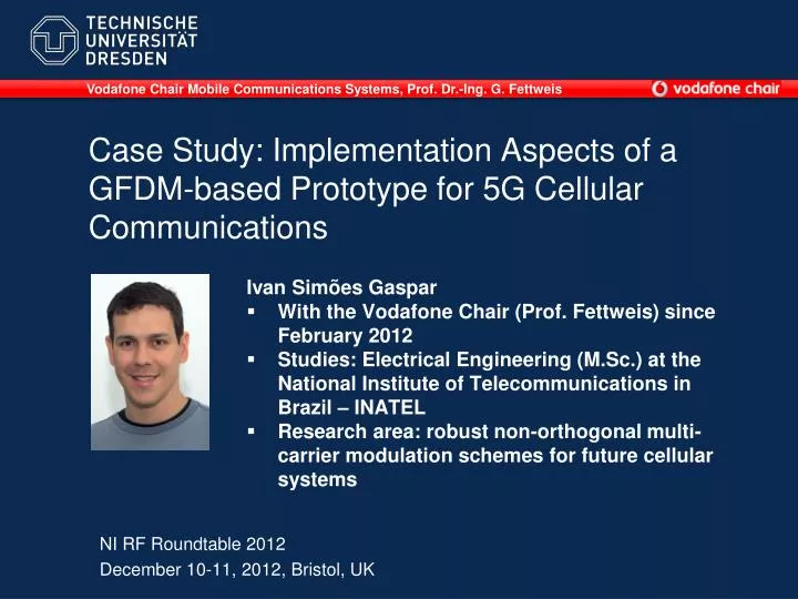 case study implementation aspects of a gfdm based prototype for 5g cellular communications