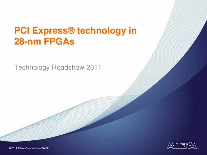 pci express technology in 28 nm fpgas