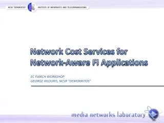 Network Cost Services for Network-Aware FI Applications