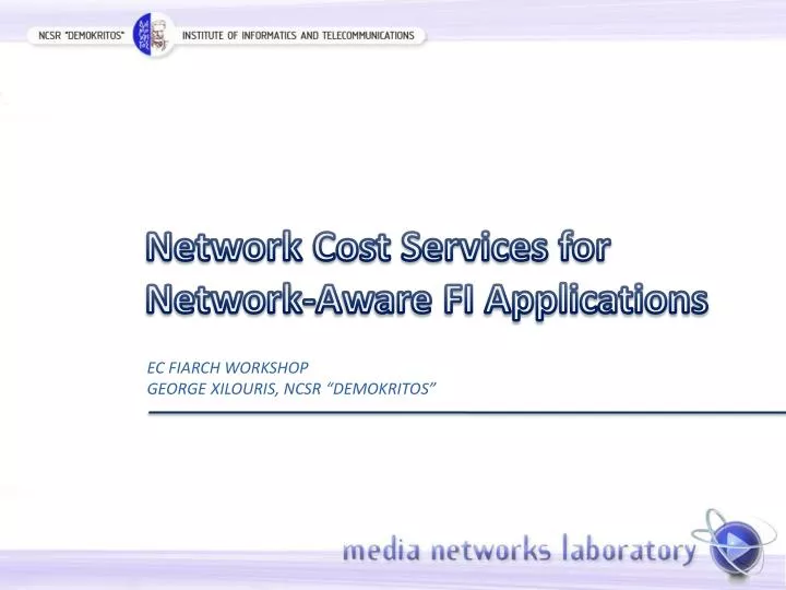 network cost services for network aware fi applications
