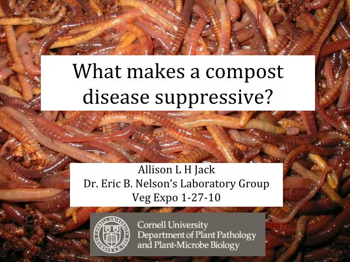 what makes a compost disease suppressive