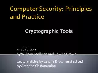 Computer Security: Principles and Practice