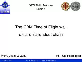 The CBM Time of Flight wall electronic readout chain