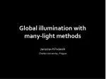 Global illumination with many-light methods - slide 1