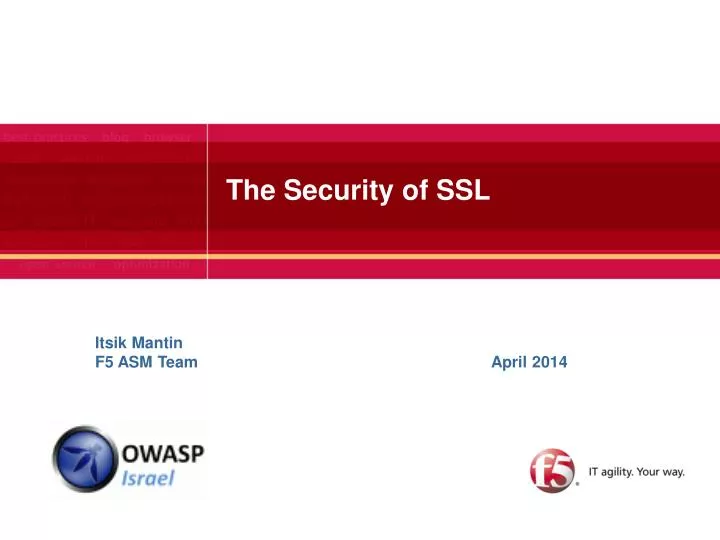 the security of ssl