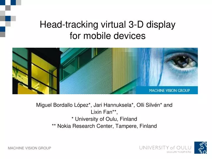 head tracking virtual 3 d display for mobile devices