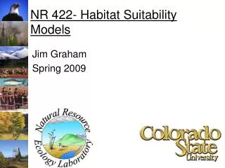 NR 422- Habitat Suitability Models
