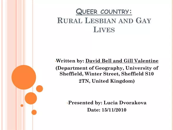 queer country rural lesbian and gay lives
