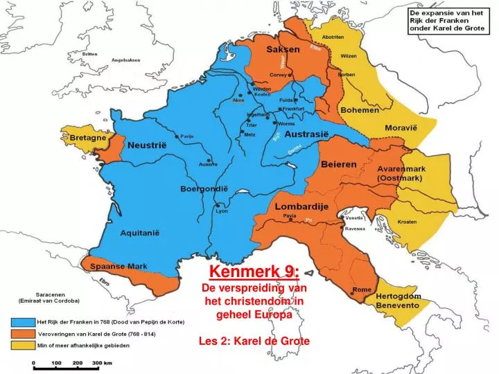 kenmerk 9 de verspreiding van het christendom in geheel europa les 2 karel de grote