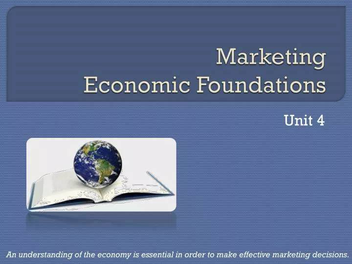 marketing economic foundations