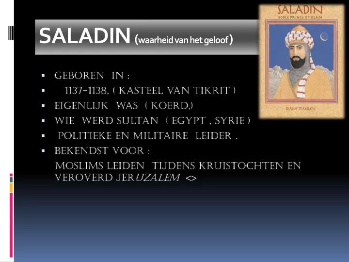 saladin waarheid van het geloof