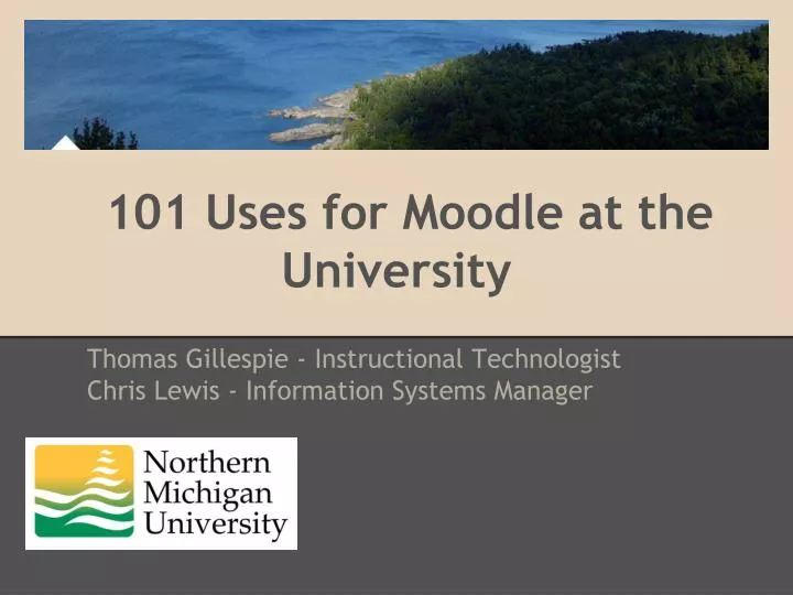 101 uses for moodle at the university