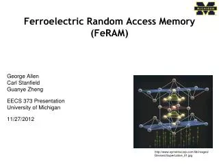 Ferroelectric Random Access Memory (FeRAM)