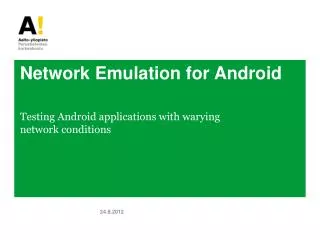 Network Emulation for Android