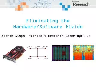 Eliminating the Hardware/Software Divide