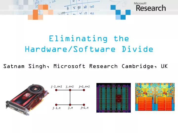 eliminating the hardware software divide