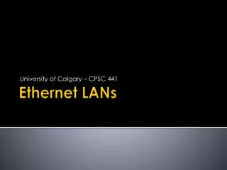 Ethernet LANs