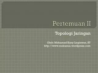 pertemuan ii