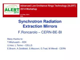 Synchrotron Radiation Extraction Mirrors