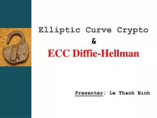 Elliptic Curve Crypto &amp; ECC Diffie-Hellman