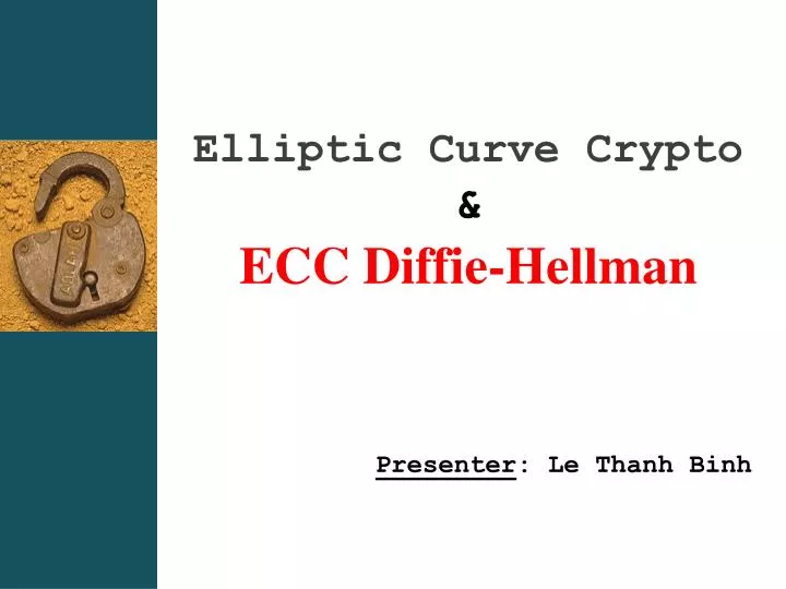 elliptic curve crypto ecc diffie hellman