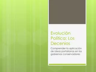evoluci n pol tica los decenios