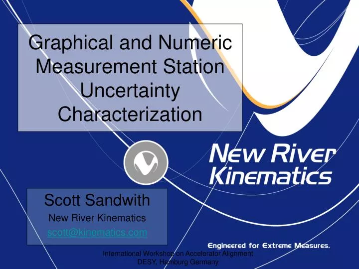 graphical and numeric measurement station uncertainty characterization