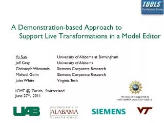 A Demonstration-based Approach to Support Live Transformations in a Model Editor