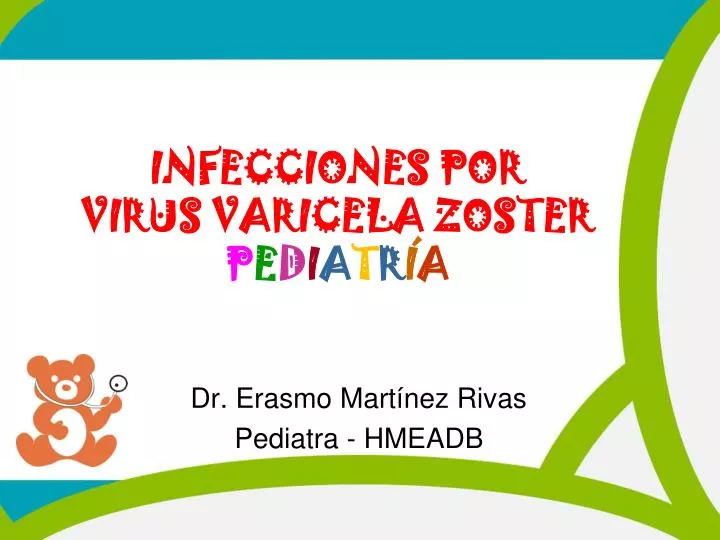 infecciones por virus varicela zoster p e d i a t r a