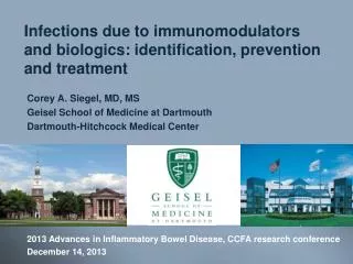 Infections due to immunomodulators and biologics: identification, prevention and treatment