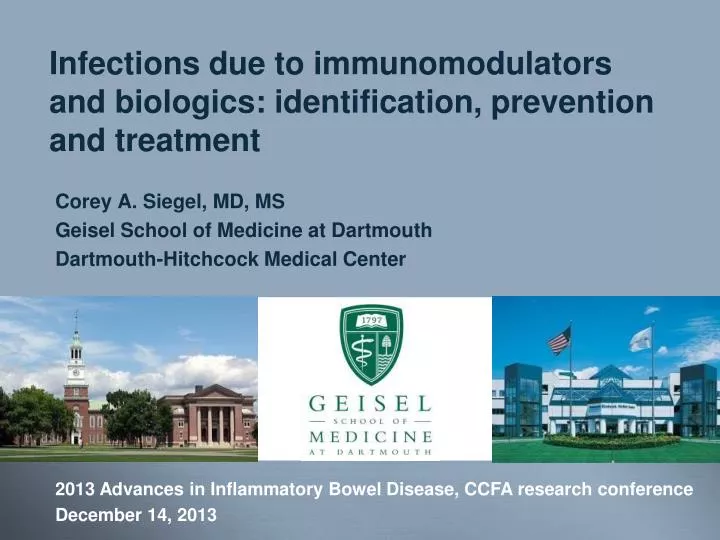 infections due to immunomodulators and biologics identification prevention and treatment