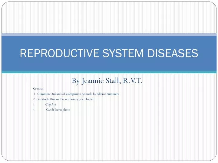 reproductive system diseases